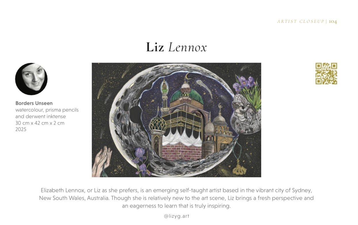 Borders Unseen contemporary wall art displayed in a modern interior